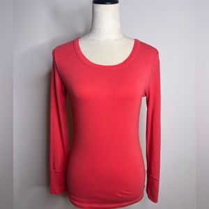 Cynthia Rowley 🌟excellent condition🌟 Pima Cotton Long Sleeve Coral Pink Shirt